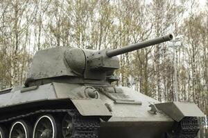Tank of the 20th century. Military equipment of the Second World War. Military equipment in the Soviet Union. photo