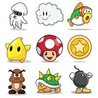 The Illustration of Old Game Item vector