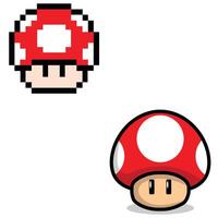 The Illustration of Mushroom Game Level Up vector