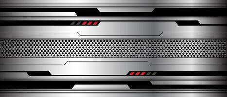 Abstract cyber monday technology futuristic metal black line red light power circle mesh geometric design creative background vector