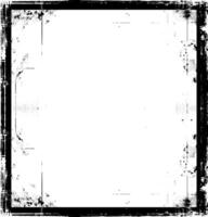 grunge frame on black background , set of Vintage grunge border, grunge frame with black and white paint vector