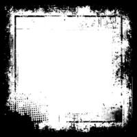 A grunge frame with black and white paint, grunge frame vector