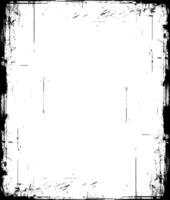grunge frame with black and white paint, grunge frame vector