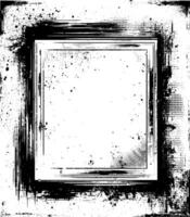 A Vintage grunge border black and white square frame with a white background, A square vintage photo frame, vector