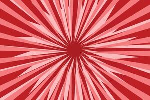 Red Abstract Background With Radiant Sunburst Pattern vector