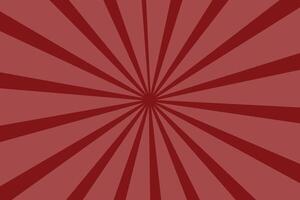Red sun rays retro with paper texture background. Abstract burst sun rays pattern design. vector