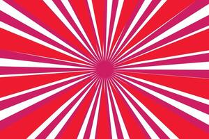 Retro Sunburst with horizon vector