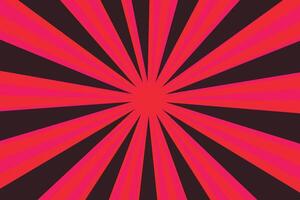 Red sunburst background. Red rays background, with star, light rays, halftone effect on white background. vector