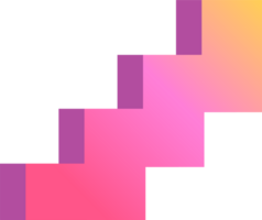 Abstract element retro style 80s-90s pixel art 8 bit png