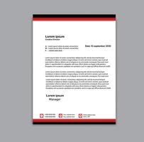 Professional letterhead template design for business project. Corporate letterhead document with company logo icon. Official letterhead layout with abstract geometric background. vector