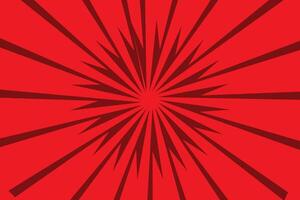 Red Abstract Background With Radiant Sunburst Pattern vector