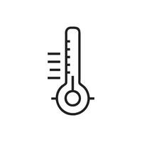 Thermometer icon on white background vector