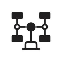 Computer network icon on white background vector