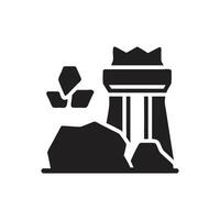 Ice cube icon on white background vector