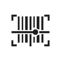 Barcode Icon on white background vector