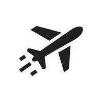 Flight Takeoff Icon on white background vector