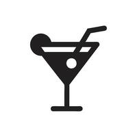 Martini with olive icon on white background vector