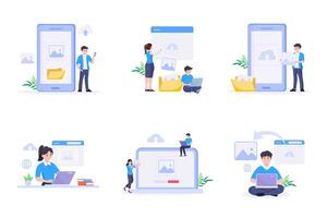 Illustration graphic image upload vector