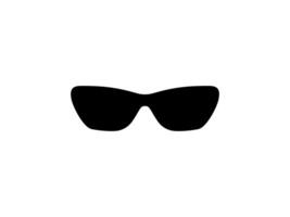 Sun Eye Glasses Silhouette, Front View, Flat Style, can use for Pictogram, Logo Gram, Apps, Art Illustration, Template for Avatar Profile Image, Website, or Graphic Design Element vector