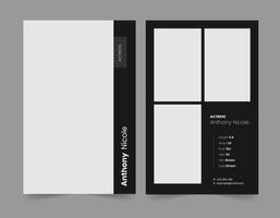 Comp card templates, modeling card vector
