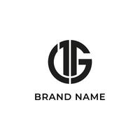 The logo for a company that is called gg vector