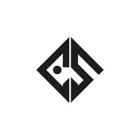 Elegant geometric minimalist logo featuring a bold abstract symbol. Ideal for modern branding and creative identity concepts. Simple black and white design exuding contemporary sophistication. vector