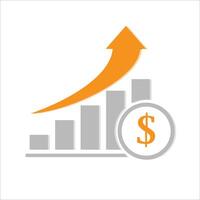 A bar chart vector