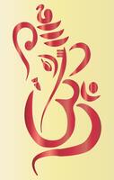 vibrant ganesh poster background vector