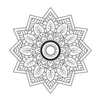 Mandala design for coloring page vector