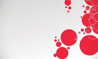 Abstract Red Bubbles Background vector
