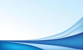 Dynamic abstract background with blue flowing curves and gradients vector