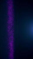 Close up of stream of tiny shining particles. Media. River of tiny waving dots. Vertical . video