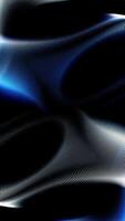Wavy dynamic surface, abstract colorful texture with neon wave ripples flowing on black background, motion design concept. Animation. Beautiful bended lined texture, seamless loop. video