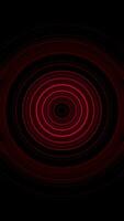Expanding circles background. Media. Blinking and pulsating rings on a dark backdrop. Vertical . video