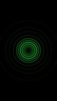 Expanding circles background. Media. Blinking and pulsating rings on a dark backdrop. Vertical . video