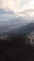majestic mountain range covered in clouds video