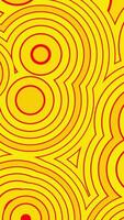 Bright rotating pattern of pulsating circles. Design. Bright background with sharp pulsating circles and rings. Background with lots of moving and pulsating rings on colored background video