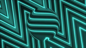 Blue and turquoise abstract. Motion. Beautiful green triangular blurry triangles that make up the pattern and flow to the right side. video
