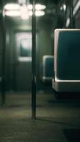 Subway wagon is empty because of the coronavirus outbreak in the city video