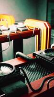 cryptocurrency mining farm using computer graphic cards video