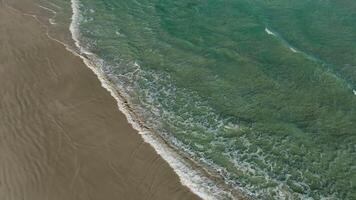 Waves in the ocean from the drone video