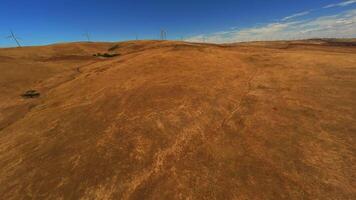 Wind generators in the Australian desert video