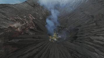 activo volcán respiradero desde zumbido fpv video