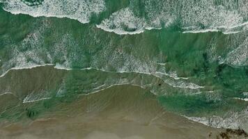 Waves in the ocean from the drone video