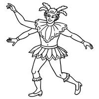 Coloring pages for kids with clowns vector