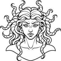 Medusa coloring pages medusa coloring pages vector