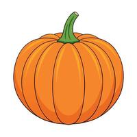 A cartoon pumpkin on a white background vector