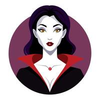 The vampire queen illustration vector