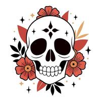 Day of the dead skull vector