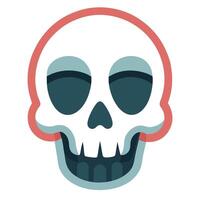 Skull isolated on transparent background. Digital illustration . vector